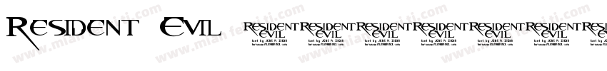 Resident Evil 7字体转换